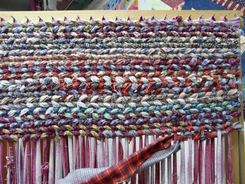 Ольга Фролова плетение ковриков из лоскутков
