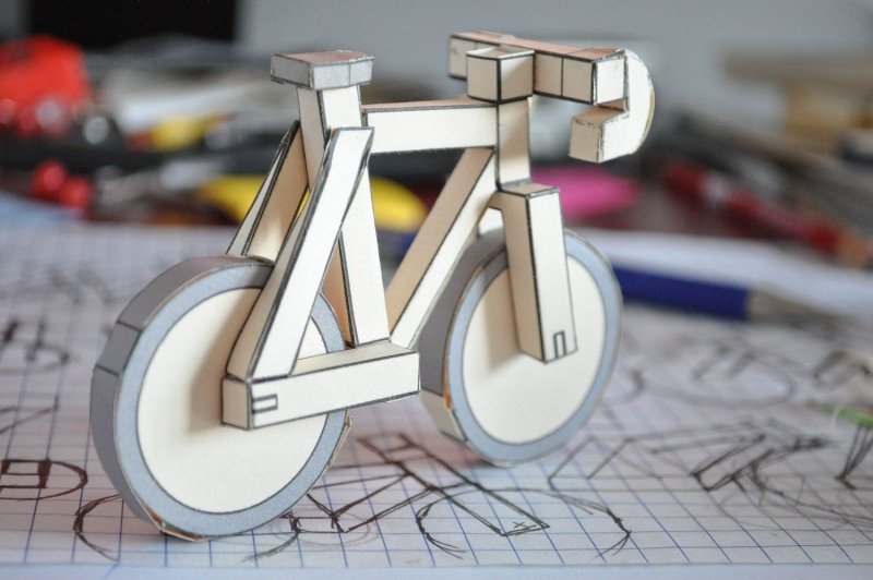 Велосипед из картона