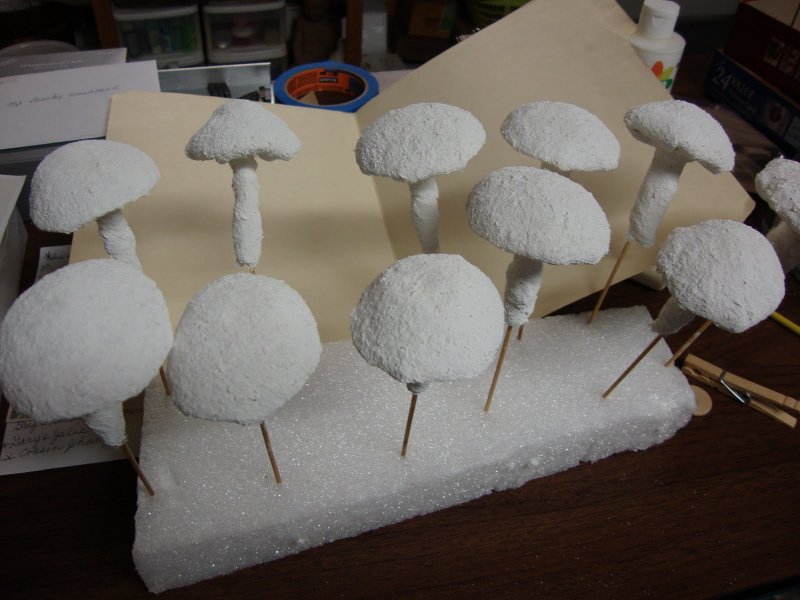 Поделки грибы для сада