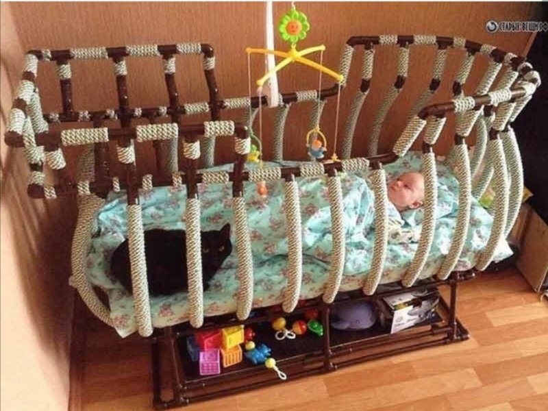 Детские кроватки из ПВХ труб