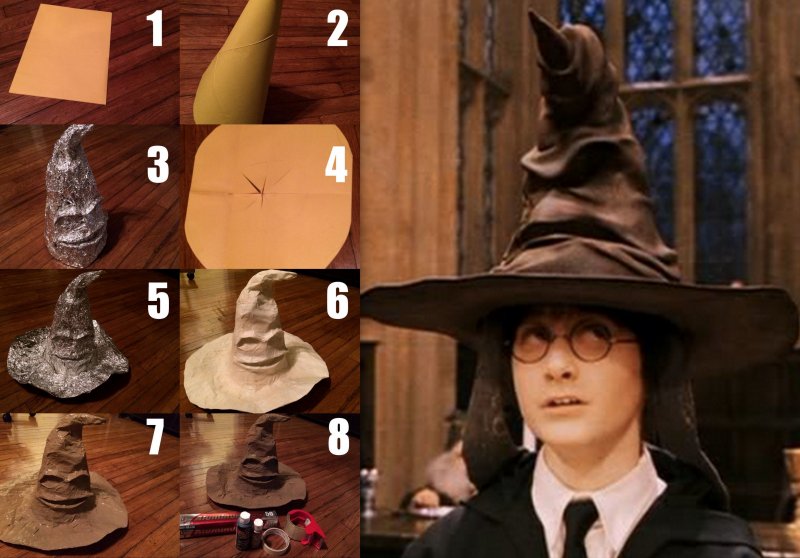 Шляпа из Гарри Поттера своими руками