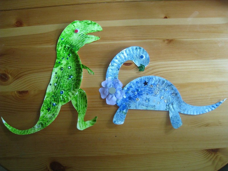 Необычные поделки динозавры