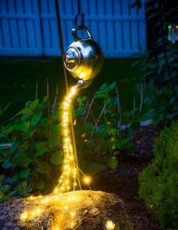 Креативные светильники для сада