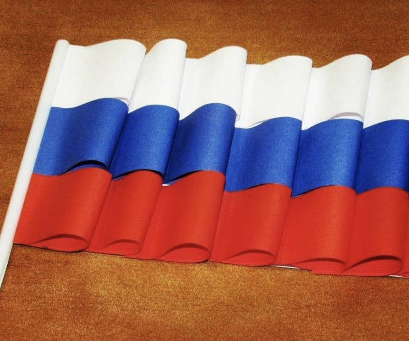 Флаг России детская поделка