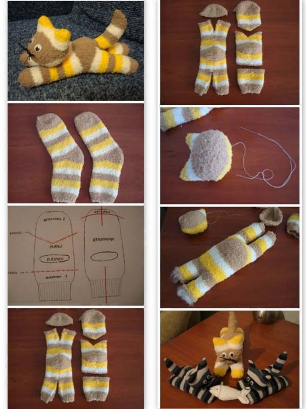 Игрушки из носков для начинающих