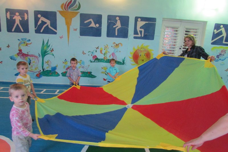 Игровое пособие парашют для дошкольников