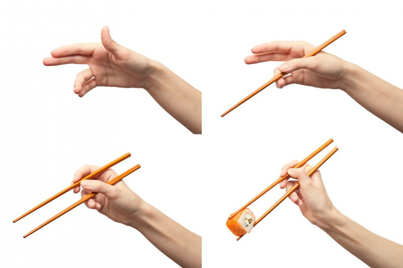 Как пользоваться палочками для роллов