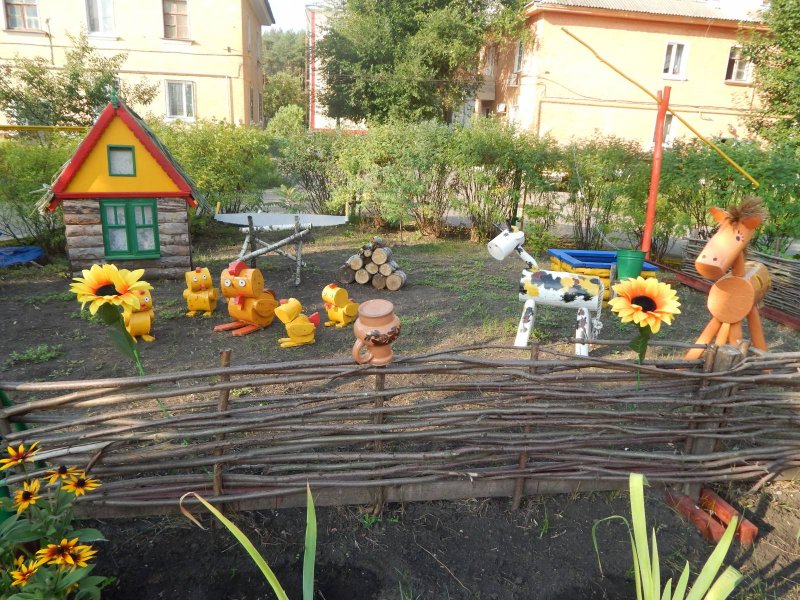 Огород в детском саду на участке