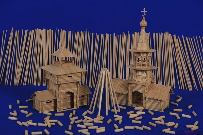 Храм Василия Блаженного из оригами Сергей Тарасов