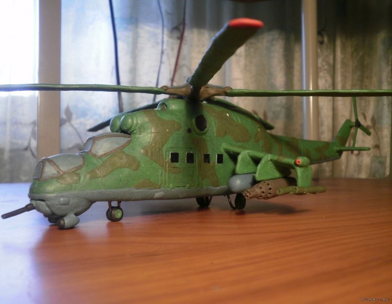 Военный вертолетик поделка