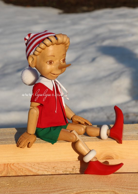 Кукла Советская Буратино-Пиноккио