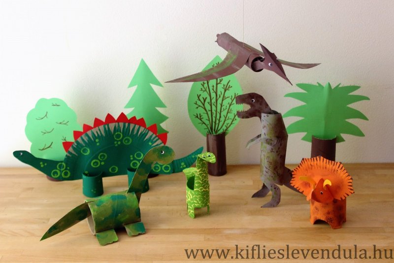 Поделка динозавр для детей 4 лет