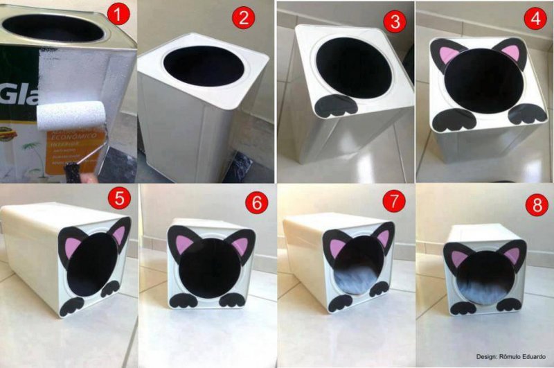 Игрушки для котят своими руками из бумаги