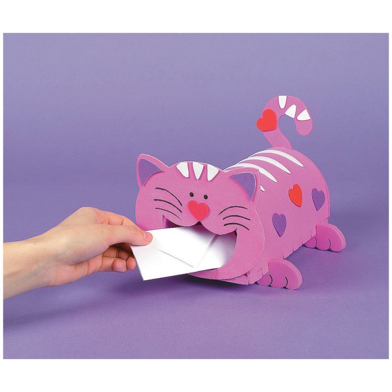 Кошечка из бумаги или картона