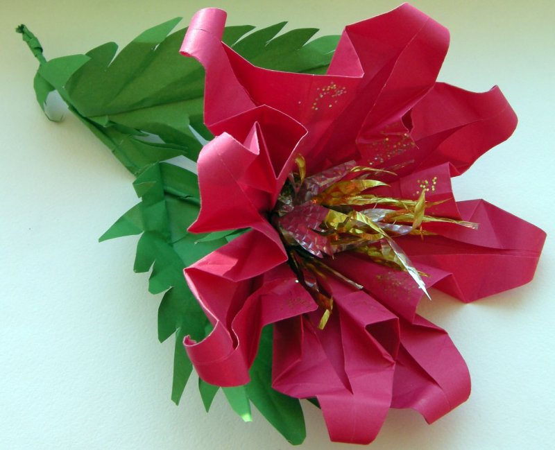 Аленький цветочек поделка оригами
