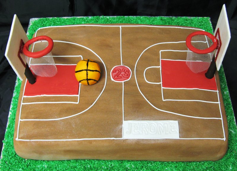 Торт баскетбольная площадка