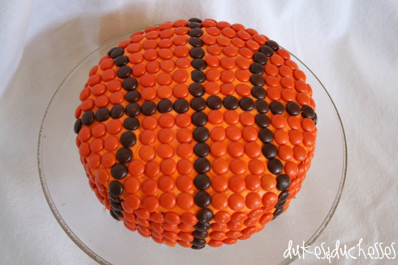Украшение торта баскетбол