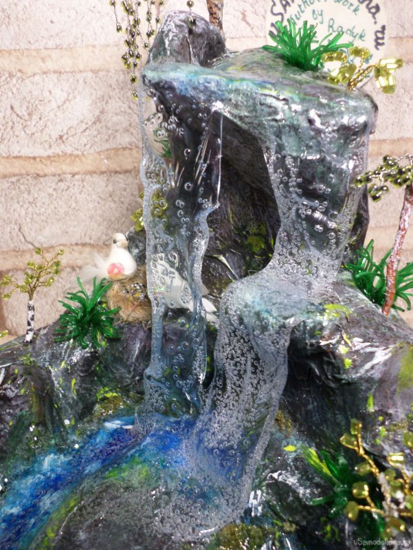 Имитация воды в фонтанах