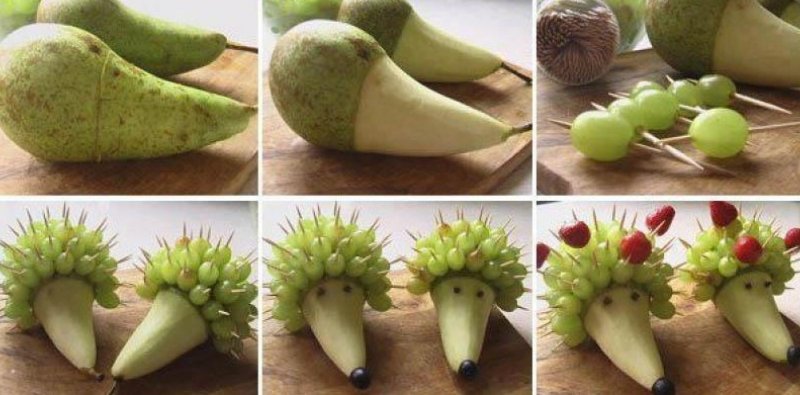 Поделки из фруктов для детей