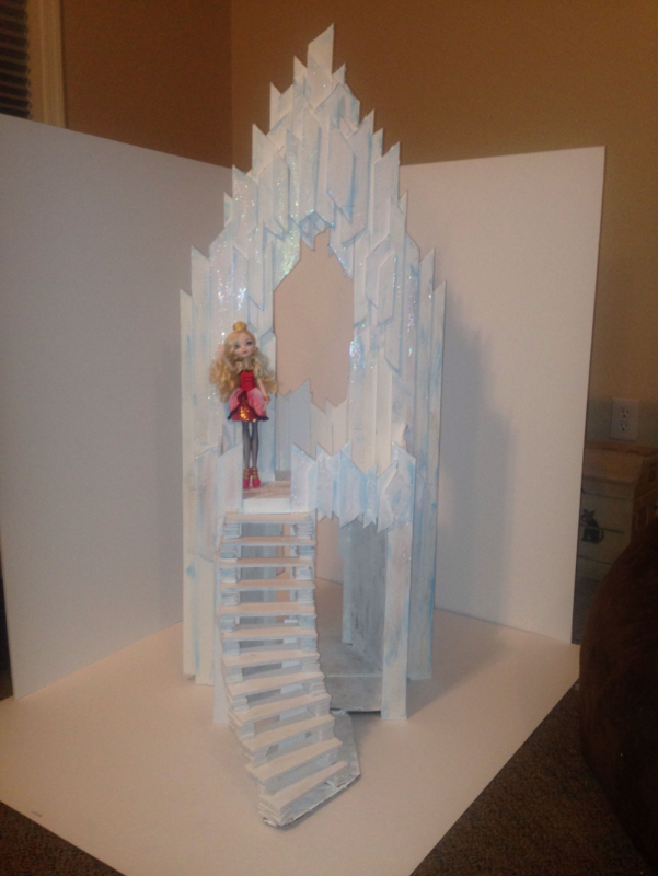 Паперкрафт замок снежной королевы