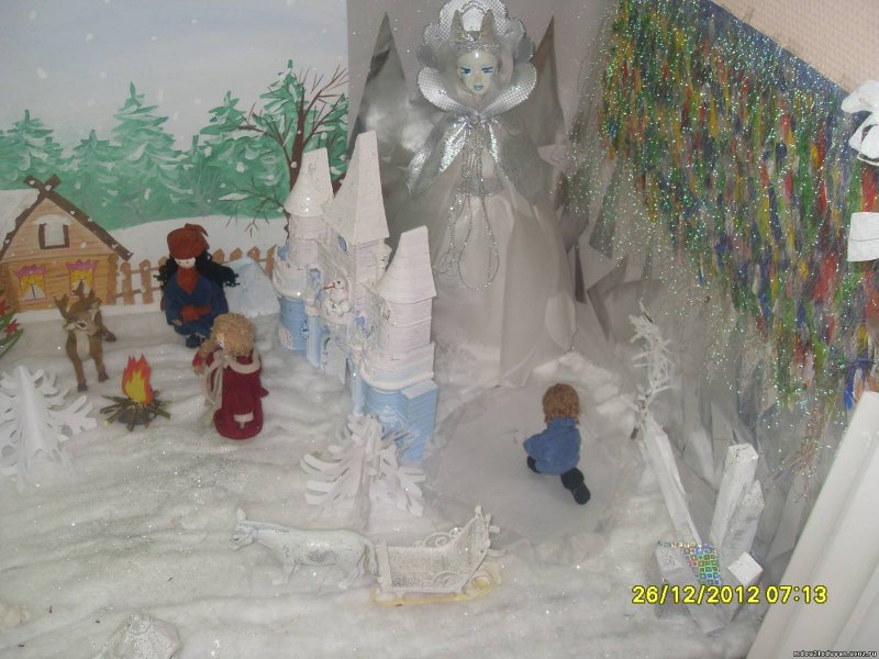 Украшение детского сада по сказке Снежная Королева