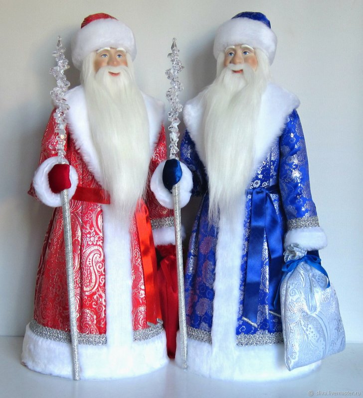 Кукла Санта Клаус дед Мороз 60 см