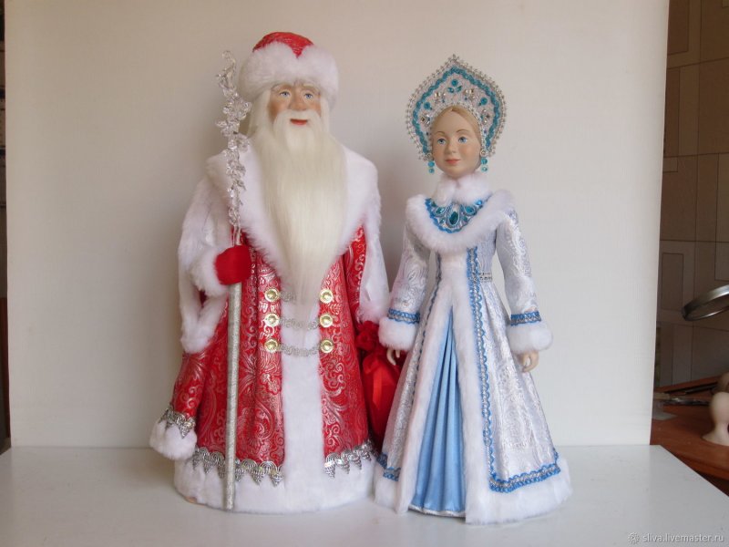 Дед Мороз и Снегурочка куклы