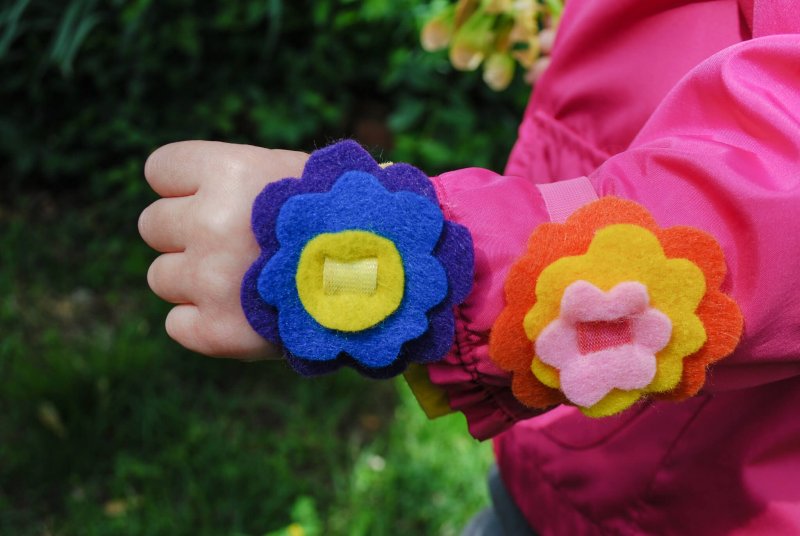Цветы из фетра для детей