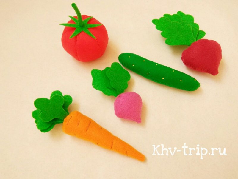 Овощи из пластилина для самых маленьких