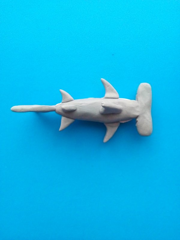 Лепка из пластилина акула