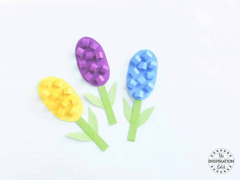 Аппликация цветы гиацинты