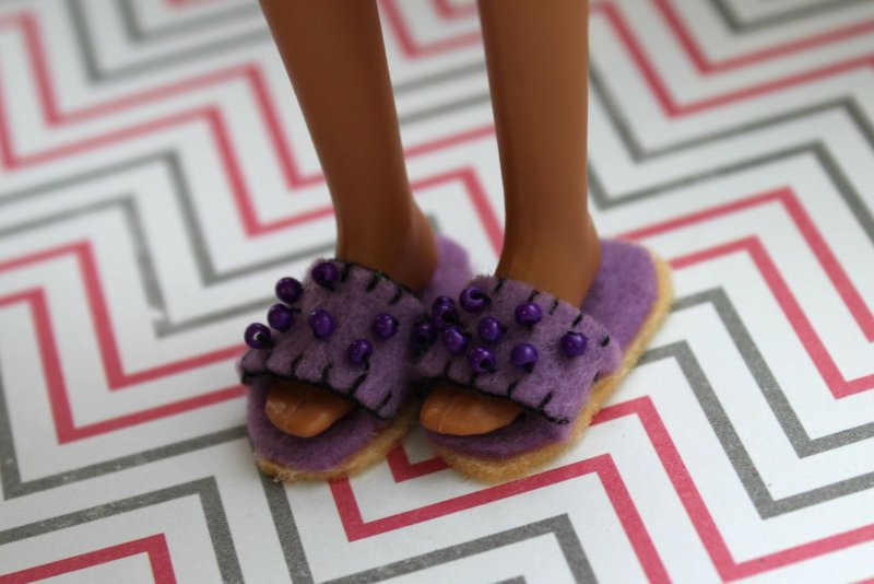 Туфли для куклы Барби из полимерной глины