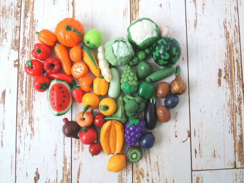 Лепка овощи и фрукты