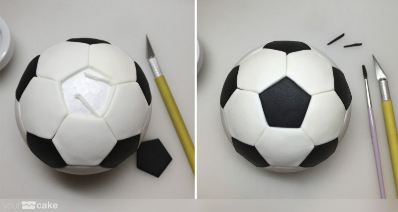 Макет футбольного мяча