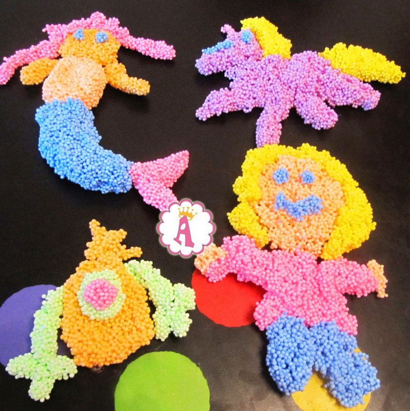 Поделки из шарикового пластилина для детей