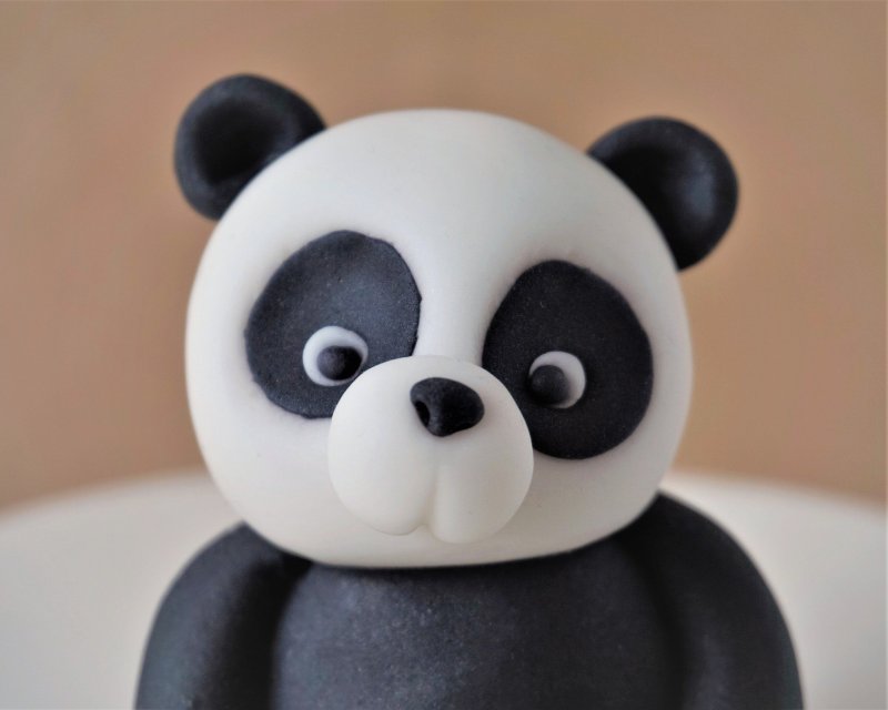 Панда пластилин
