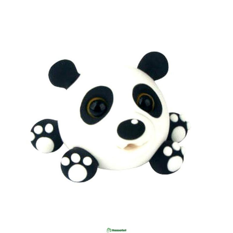 Панда игрушка из пластилина