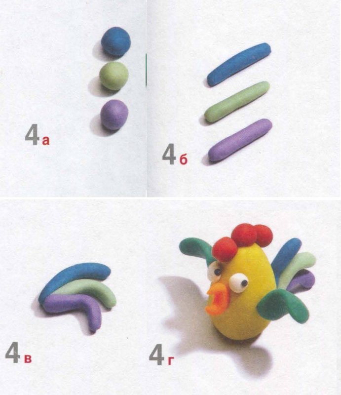 Поделки из пластилина для детей 3-4