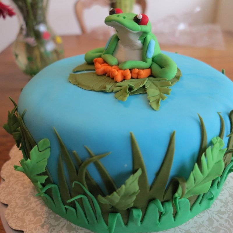 Тортики с лягушками
