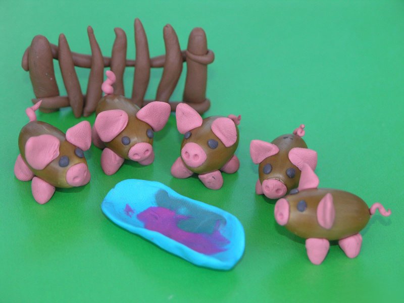 Фигурки из пластилина для детей