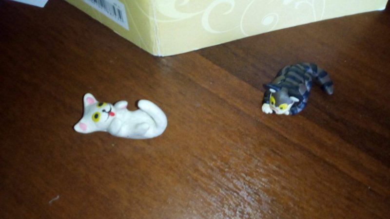 Фигурки котов воителей из пластилина