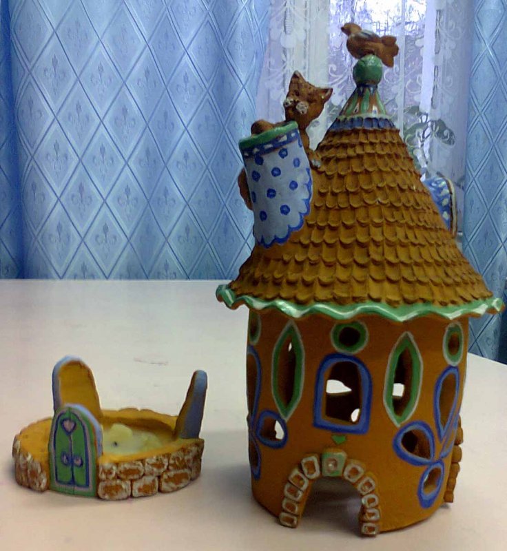 Сказочный домик из пластилина