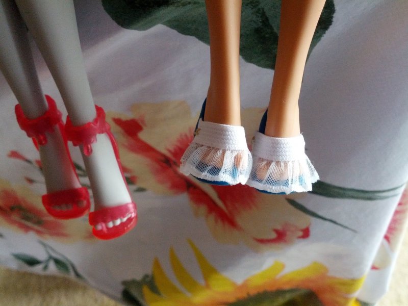Самодельные туфли для кукол