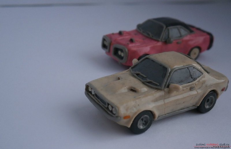 Пластилиновые модели автомобилей