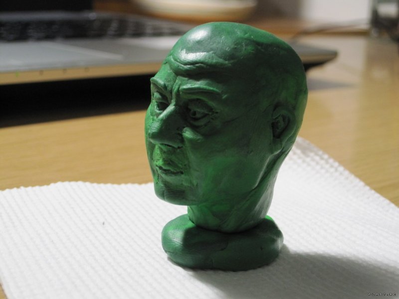 Скульптурный пластилин голова
