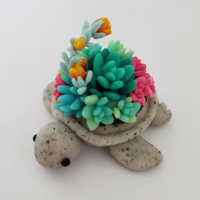 Черепаха из полимерной глины