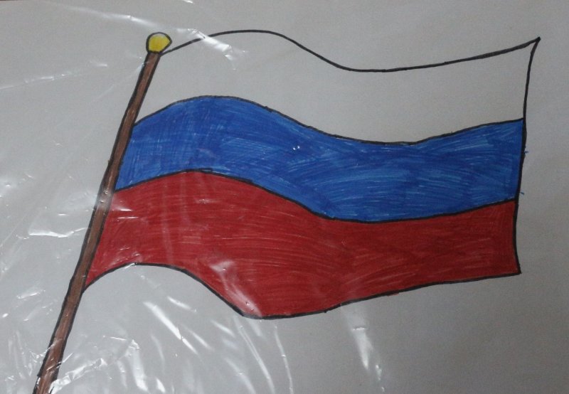 Макет российского флага