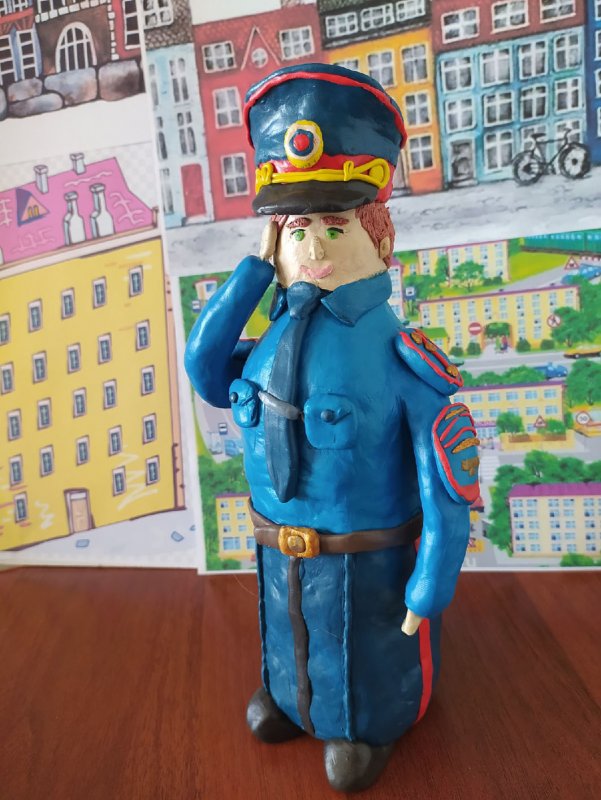 Лепка полицейский