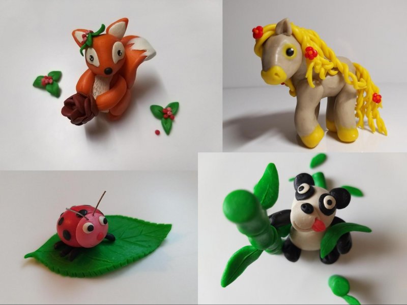 Фигурки из пластилина для детей 9 лет
