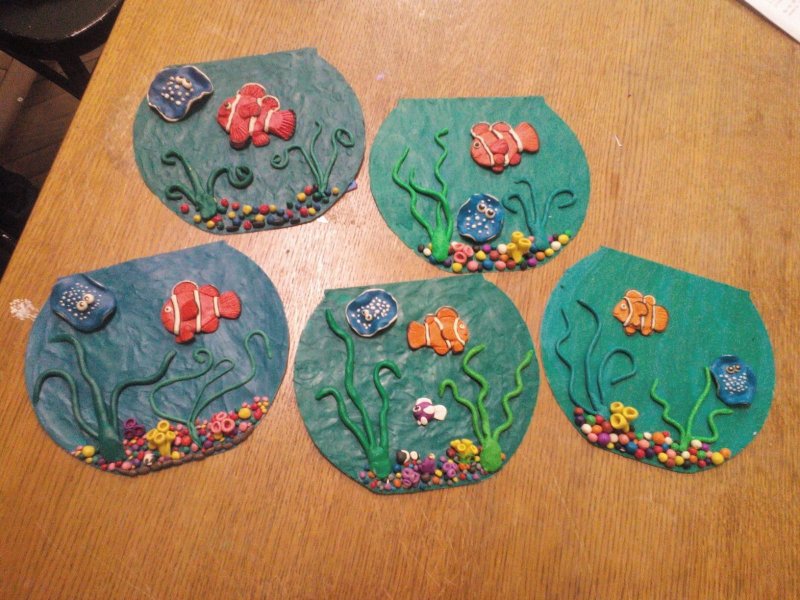 Цветы из пластилина средняя группа